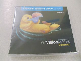 SF enVision MATH CA Gr 3 Electronic Teacher Edition CD ROM 2009 NEW 