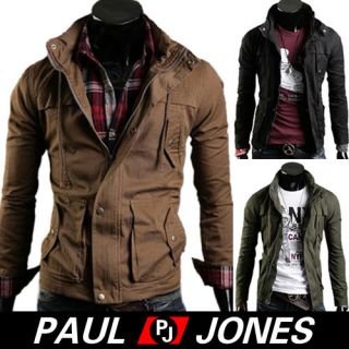 Free Ship Mens Hoodie Military Jacket Warm 3Colors SZXS~L 2011 