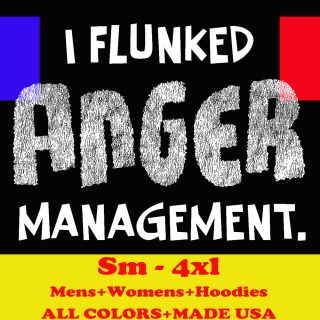 ANGER MGMT funny humor rude gag gift s m l xl 2x 3x 4x womens mens t 