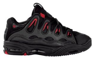 OSIRIS D3 2001 ORIGINAL D3S Skate Shoes BLACK/RED/CHAR​COAL