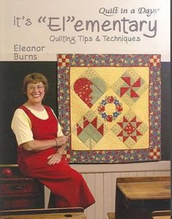   Quilting Tips and Techniques by Eleanor Burns 2005, Paperback