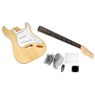   PGEKT18   Unfinished Strat Electric Guitar Kit   You Build The Guitar