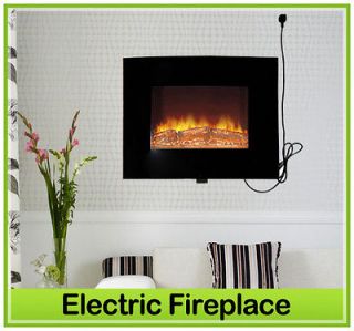 New Homcom Wall Mounted Electric LED Fireplace Heater Warmer with 
