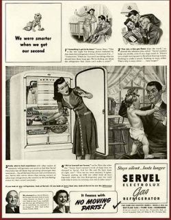 1941 AD FOR THE SERVEL ELECTROLUX GAS REFRIGERATOR