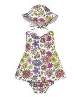 Elephantito Capri 3 Piece Set NWT Size 6m Swing Top, Bloomer, Hat