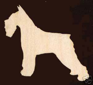 Standard Schnauzer Dog Unfinished Craft Wood #1089 3.5