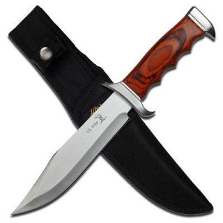 US/CANADA~NEW​~Elk Ridge™ Bowie Knife with Wood Handle 