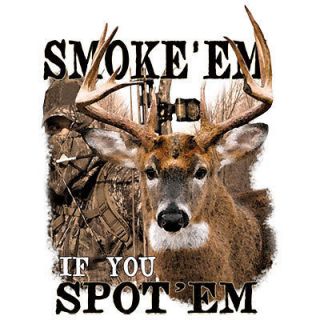 Smoke Em If You SpotEm Bow & Arrow Hunting T Shirt Tee Long Sleeve 