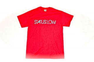 Status Low T Shirt Teal on Red Fatlace Hellaflush Illest 