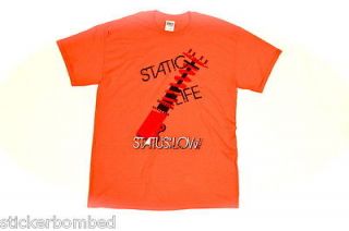 Status Low T Shirt Static Life Orange Fatlace Hellaflush 