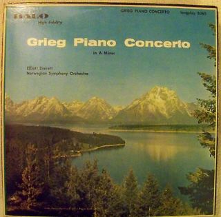   5065 Grieg Piano Concerto in A min Elliot Everett Norwegian S,O