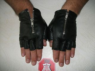 fingerless leather gloves in Womens Accessories