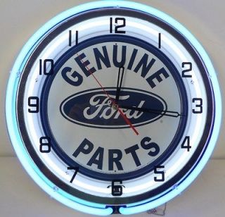   Neon Clock Dealer Garage Oval Logo Emblem Sign GT (Fits Mustang 1969