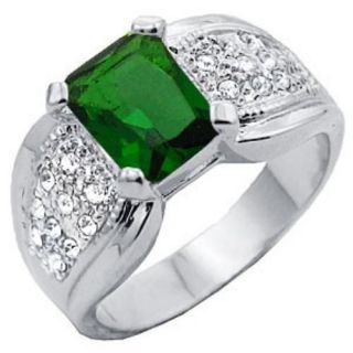 emerald green rings