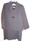 Emily Black Pin Striped Lined Jacket & Skirt Suit size 12 $200.00