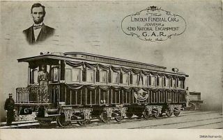 Lincoln Funeral Car   42nd G.A.R. encampment 1908  2617