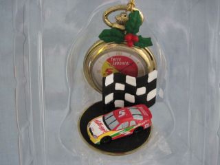 ENESCO JUST IN TIME TERRY LABONTE RACE CAR #5 Ornament POCKET WATCH 