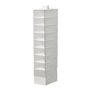  New Ikea Skubb White Clothes Shoes Hanging Storage with 9 compartments