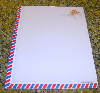 DECORATIVE COMPUTER PAPER 20 SHEETS   AIR MAIL LETTER