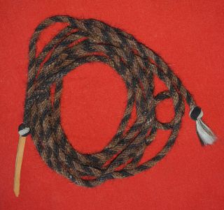   23 Long, 1/2 Natural color Horsehair MANE Mecate Reins Rope NEW