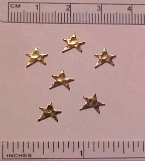   (Slanted) GOLD STARS for 19 Scale Model Horse Tack / Costume Making