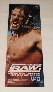 2005 WWE Monday Night Raw ad ~ TRIPLE H