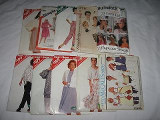 Newly listed Butterick McCalls Simplicity Vintage Sewing Pattern Lot 