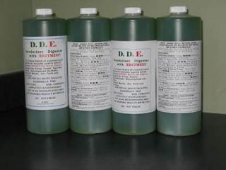 DDE 4pack, deodorizes porta toilets, septic tanks and use on any 
