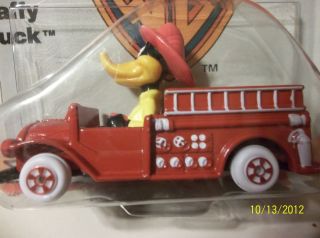ERTL 1988 Warner Bros Looney Tunes Daffy Duck Fire Truck die cast 