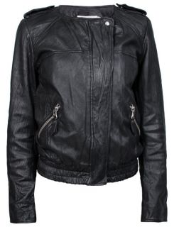NWT ETOILE ISABEL MARANT Kalibo Black Leather Motorcycle Jacket