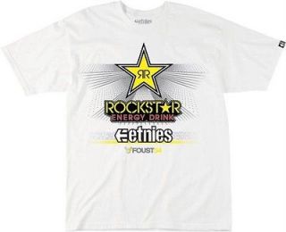 Etnies Glow T shirt   White   Tanner Foust Racing (TFR) x Rockstar 