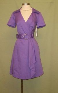ALEX MARIE Purple Mist Bora Bora Evelyn Stretch Wrap Dress 6 NWT