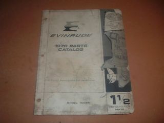 68 1968 Evinrude 1 1/2 Mate Engine Parts Catalog Manual