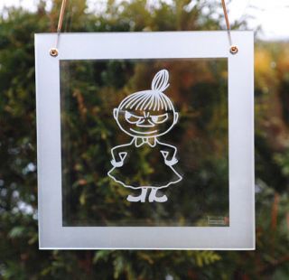 Moomin Etched Glass Portrait Muumintroll Muurla Finland