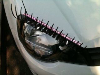 BRAND NEW PAIR OF CURLY EYELASHES WITH CRYSTAL EYELINER FOR CARS FITS 