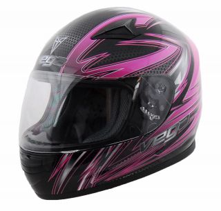 Vega Razor Pink Graphic Mach 2.0 Jr Youth Full Face Helmet