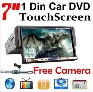   One Din Car CD/VCD/DVD Radio FM Receiver iPod Connection+Rea​r Cam