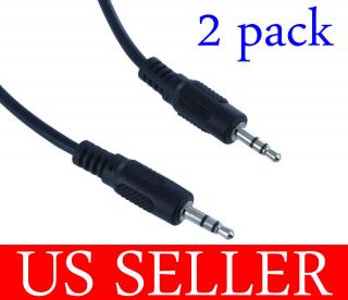   FT 3.5mm M/M Stereo Audio Cords Cables for PC iPod (3S11 06 2P​K