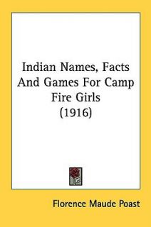 Indian Names, Facts and Games for Camp Fire Girls by Florence Maude 