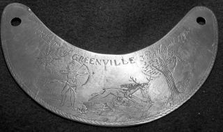 FAMOUS 1795 TREATY OF GREENVILLE GORGET (NECK ARMOR) REPLICA