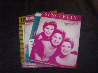 vintage sheet music in Other