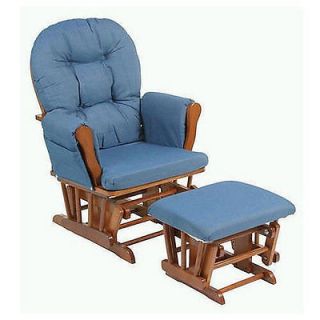 Stork Craft Tuscany Glider and Ottoman   Cognac Finish with Beige 