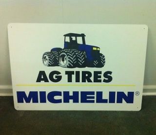 Large 36 Vintage Michelin Ag Tires Farm Tractor Metal Sign~Very Neat 
