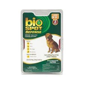 Bio Spot Defense Flea and Tick Spot On for Dogs   56 80 lbs   1 Month 