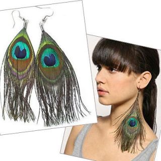   item 18pairs peacock feather animal rare fashion earring new jewelry