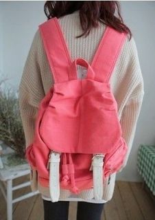 2012 New Fashion Cute Canvas Satchel Girls Backpack Shoulder Bag 4 