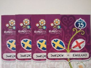 EURO 2012 GROUP D SWEDEN vs ENGLAND, 4 TICKETS CATEGORY 3, JUNE 15 