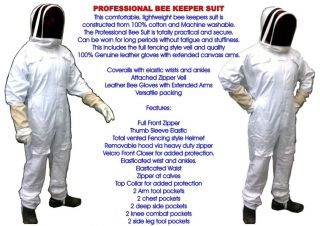   keeper SUIT LARGE/XL 100% COTTON + FREE LEATHER GLOVES FENCING VEIL