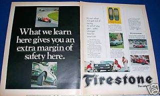 1968 Firestone Tire Ad 67 Parnelli Jones Indy Race Car