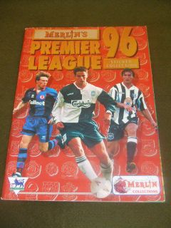 Merlins Premier League 1996 Sticker Album (10% full)